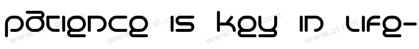 patience is key in life字体转换